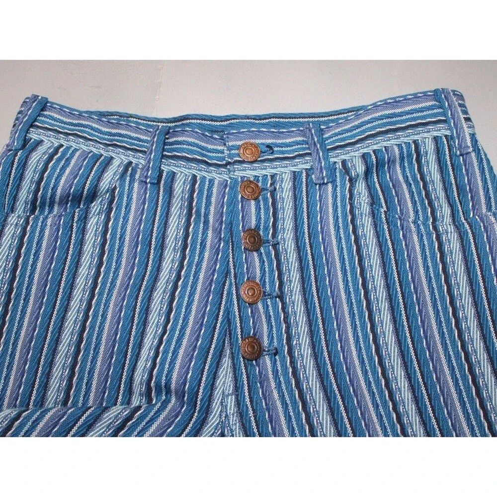 Vintage 70s 80s Levi’s Sta-Prest Striped Pants Hippie Eclectic Flare‎ Rare